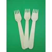 Вилка деревянная (16см)20 шт (1 пачка)