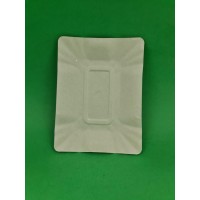 Тарелка одноразовая бумажная размер 120х160 мм 100 шт/уп.