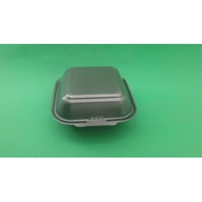 Ланч-бокс из вспененного полистирола с крышкой  (150*152*60) Черный HP-6 (250 шт)