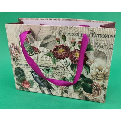 Пакет бумажный малый горизонтальный 11/18/5(арт М023) (12 шт)