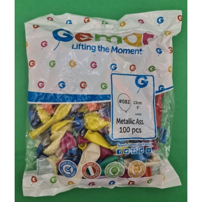 Воздушные латексные шары металлик ассорти 5