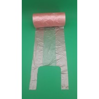 Майка фасовочная в рулоне 400шт  №22х45 Розовая (1 рул)