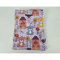 Пакеты полиэтиленовые с прорезной ручкой с рисунком размер 30х37 