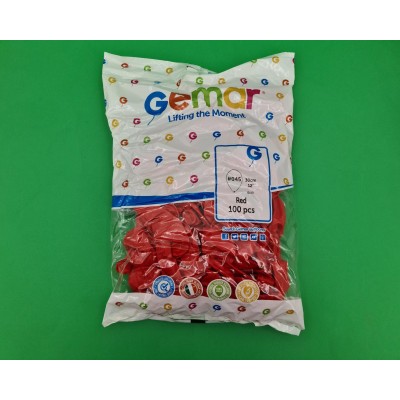 Воздушные шарики пастель красные 12