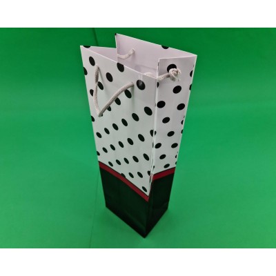 Пакет бумажный подарочный под бутылку  12/9/36(артBUT-72) (12 шт)