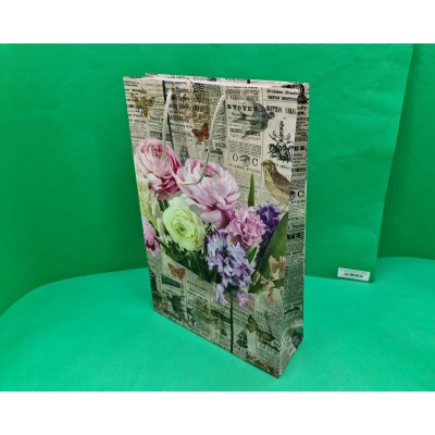 Большой бумажный пакет вертикальный  25/37/8(артBV-097) (12 шт)