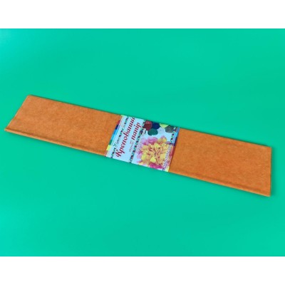 Бумага креповая (гофрированая) оранжевая (1 пачка)