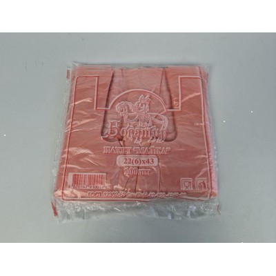 Пакет-майка полиэтеленовый  №24*43 Богатырь(100 шт) (1 пачка)