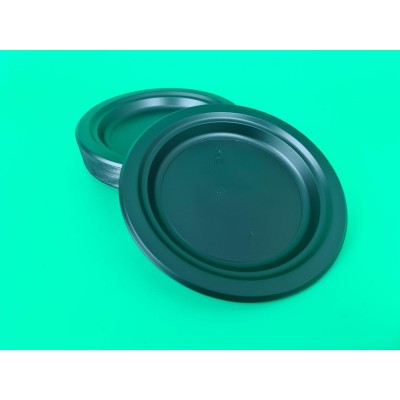 Тарелка одноразовая пластиковая 176ммl Черная (50 шт)