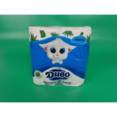 Бумага туалетная белая с ароматом алоэ  (а4) Диво  (1 пачка)