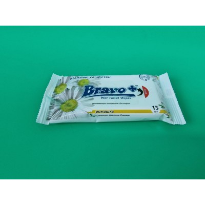 Влажные салфетки для лица аромат Bravo 