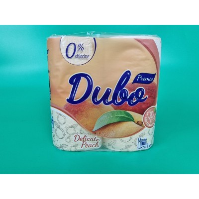 Туалетная бумага(3слоя)  белая с ароматом (а4) Диво Premio Aroma ПЕРСИК (1 пачка)