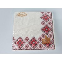 Салфетка (ЗЗхЗЗ, 16шт)  La Fleur Вышиванка (307) (1 пачка)