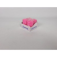 Цветная Цилиндр парафиновая свеча (40/60) РОЗОВАЯ (4 шт)
