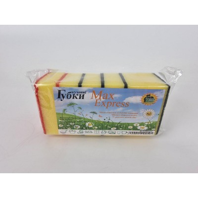 Губка кухонная для посуды 5+1шт Max Express (Супер Торба) (1 пачка) Губка кухонная для посуды 5+1шт Max Express (Супер Торба) (1 пачка)
