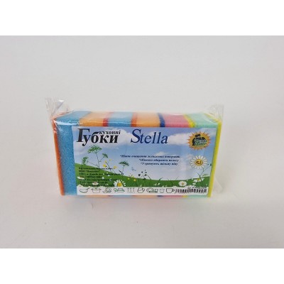 Губка кухонная для посуды 5+1шт Stella (Супер Торба) (1 пачка) Губка кухонная для посуды 5+1шт Stella (Супер Торба) (1 пачка)