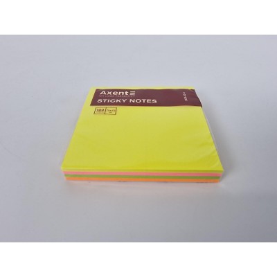 Блок клейкий 76х76мм 100лист. цветной AXENT (1 шт) Блок клейкий 76х76мм 100лист. цветной AXENT (1 шт)