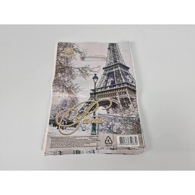 Пакеты новогодние полиэтиленовые с прорубной ручкой 22х30 