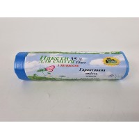 Мусорный пакет с завязкой 35литров (15шт LD)Супер Торба синий (1 рул)