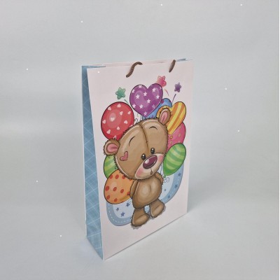 Большой бумажный пакет вертикальный  25/37/8(артBV-010) (12 шт)