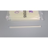 Клей стержень для пистолета тонкий 8мм 25см прозрачный (1 шт) Клей стержень для пистолета тонкий 8мм 25см прозрачный (1 шт)