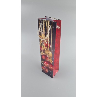 Пакет новогодний  бумажный под  бутылки-008 (12 шт)