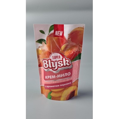 Мыло жидкое крем Super Blysk 460мл дой-пак Персик (1 шт) Мыло жидкое крем Super Blysk 460мл дой-пак Персик (1 шт)
