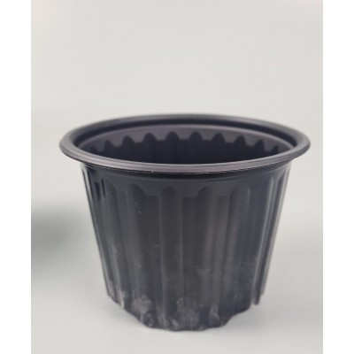 Стакан для рассады черный без отверстий размер (Ø 115/85 h 8,5) объём 500 мл 75 шт/уп.