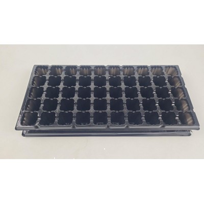 Кассета 44*20,5*5,5 пластиковая с поддоном на 50 V-ячеек-50 см3 (ячейка 35мм*35мм*55мм) (1 шт)