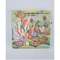 Салфетки бумажнае пасхальнае (ЗЗхЗЗ, 18шт)