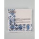 Бумажная двухслойная салфетка (ЗЗхЗЗ, 16шт)  La Fleur Вышиванка голубая (1 пачка)