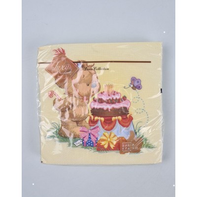 Салфетки бумажные   (ЗЗхЗЗ, 18шт)