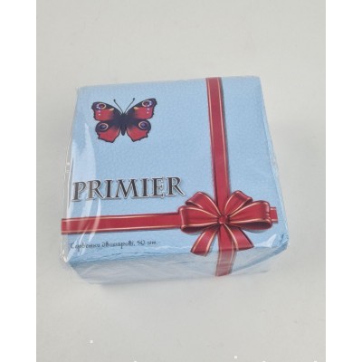 Одноразовая Cалфетка 50лист Премьер 2-ух слойные Голубая 33х33 (10 пачка) Одноразовая Cалфетка 50лист Премьер 2-ух слойные Голубая 33х33 (10 пачка)