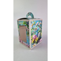 Коробка под пасхальный  Кулиничи 14см *14см*18,7см  (400грм) №1  (1 шт)
