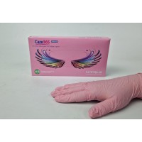 Перчатки Нитрил Розовый (100шт) XS Перчатки Нитрил Розовый (100шт) XS