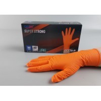 Перчатки нитриловые суперпрочные 50 шт. хозяйственные, размер M ORANGE 