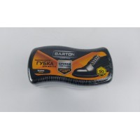 Губка восстанавливающая волна для обуви из гладкой кожи черная, ТМ Barton (1 шт)