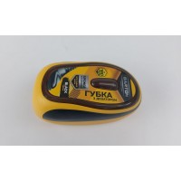 Губка с дозатором для обуви из гладкой кожи черная, ТМ Barton (1 шт)