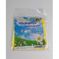 Cалфетка Микрофибра универсальная 30*30 желтая Супер Торба  (1 шт)