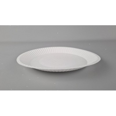 Тарелка з пищевого картона д180мм белая 50шт (50 шт) Тарелка з пищевого картона д180мм белая 50шт (50 шт)