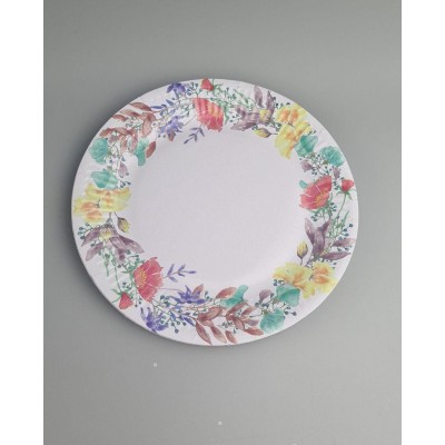 Бумажная тарелка с рисунком  18см