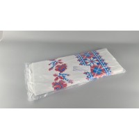 Скатерть полиетиленовая (105x200)  Вышиванка белая (25 шт)