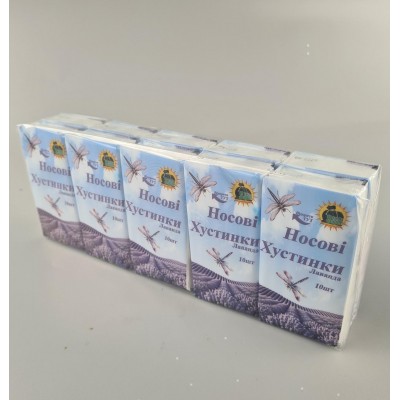 Бyмажный  платок Супер Торба Лаванда (10 шт)