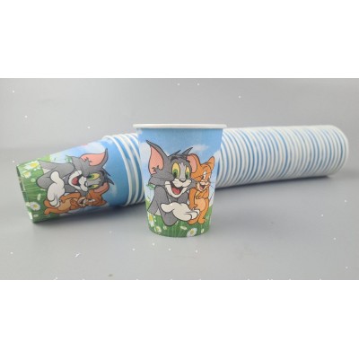 Бумажные стаканы цветные ST 175мл Бумажные стаканы цветные ST 175мл