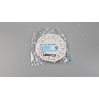 Салфетки одноразовые бумажные ажурные бежевые Ø 9 см 100 штук кружевные салфетки, банкетные салфетки