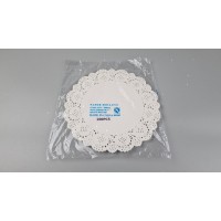 Бумажные ажурные кружевные салфетки бежевые Ø 26 см 100 штук сервировочные салфетки на стол Бумажные ажурные кружевные салфетки бежевые Ø 26 см 100 штук сервировочные салфетки на стол