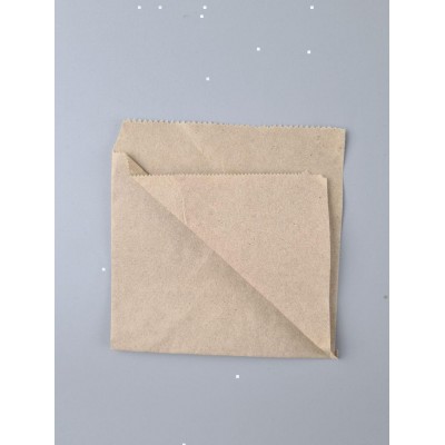 Пакет бумажный крафт бурий Уголок 130х0х130, 40г/м2 (100 шт)