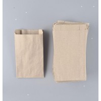 Бумажные пакеты саше крафт бурий, 100х40х180, 50г/м2 (100 шт)