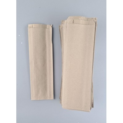 Бумажные пакеты саше крафт бурий, 90х40х300, 40г/м2 (100 шт)