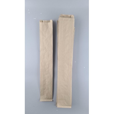 Бумажные пакеты саше крафт бурий, 90х40х570, 40г/м2 (100 шт)